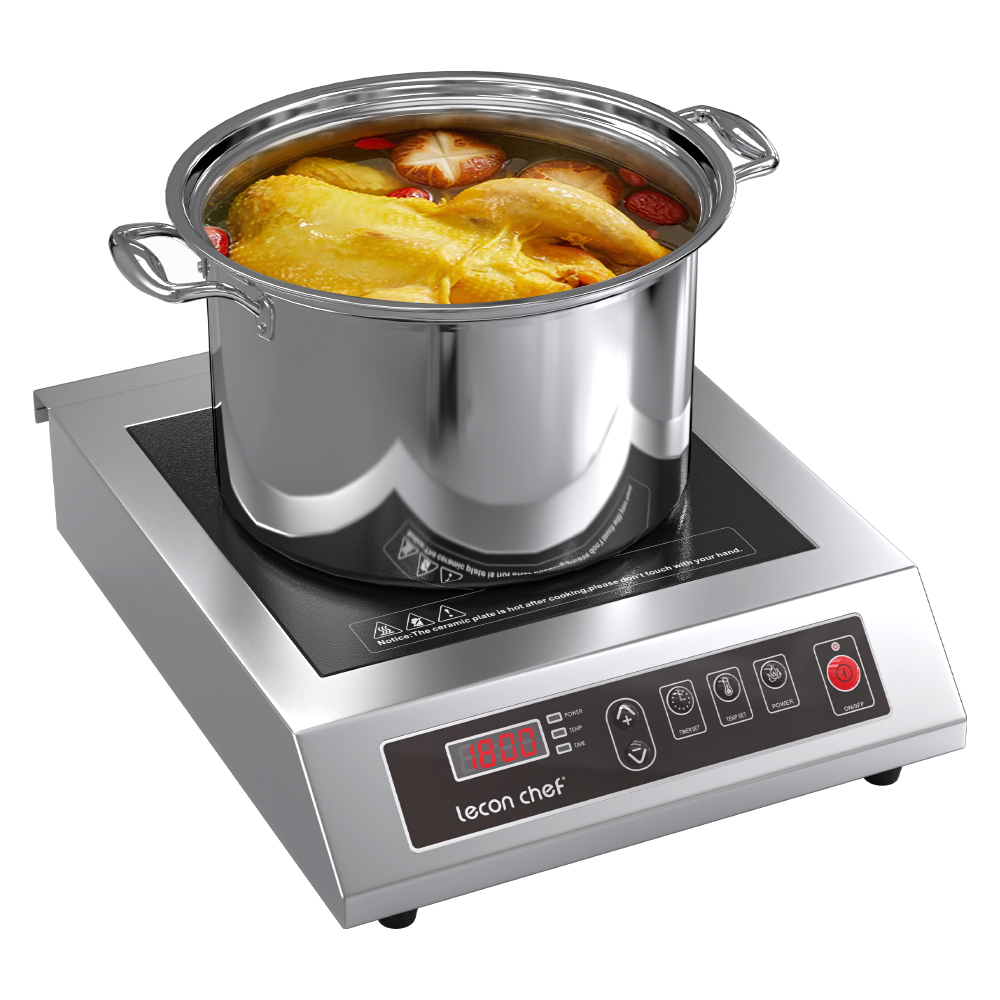 Induction Cooktop Portable - Placa de Inducción Comercial Lecon Chef,
