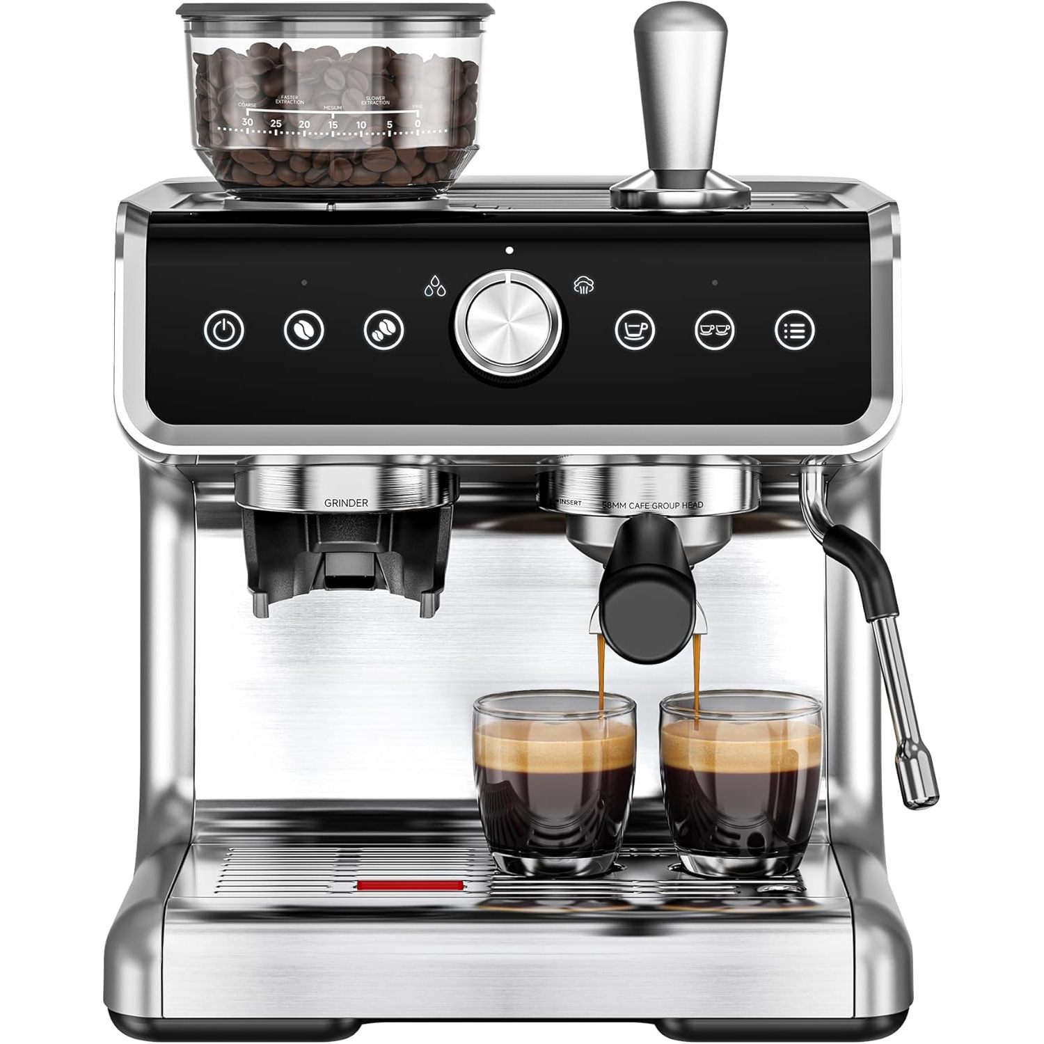 Coffee Maker - Cafetera Espresso Eléctrica EUHOMY con Molinillo,