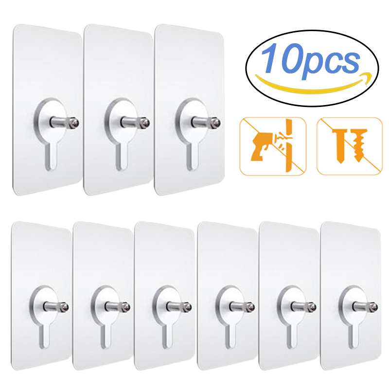 Ganchos de pared adhesivos par - Kitchen Appliances Cabinet reseña y precio