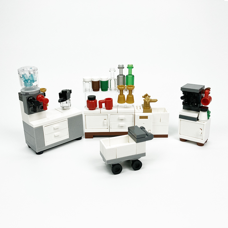 MOC block-juguetes creativos,  - Kitchen Appliances Cabinet reseña y precio