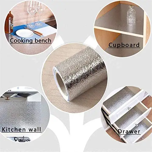 Pegatina de aluminio antiaceit - Kitchen Appliances Cabinet reseña y precio