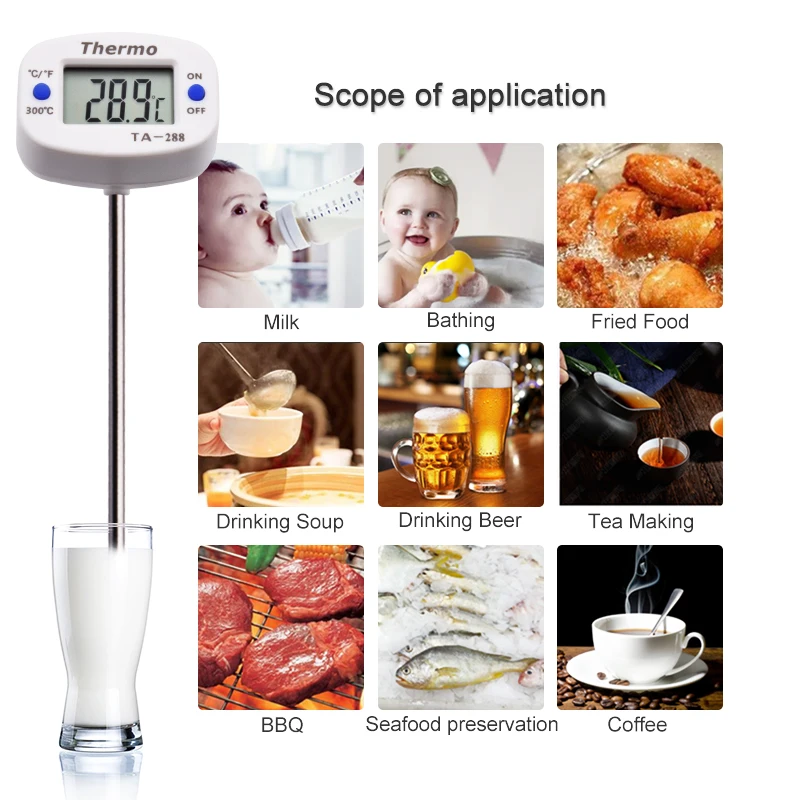 Termómetro Digital LCD TA288 p - Kitchen Appliances Video reseña y precio
