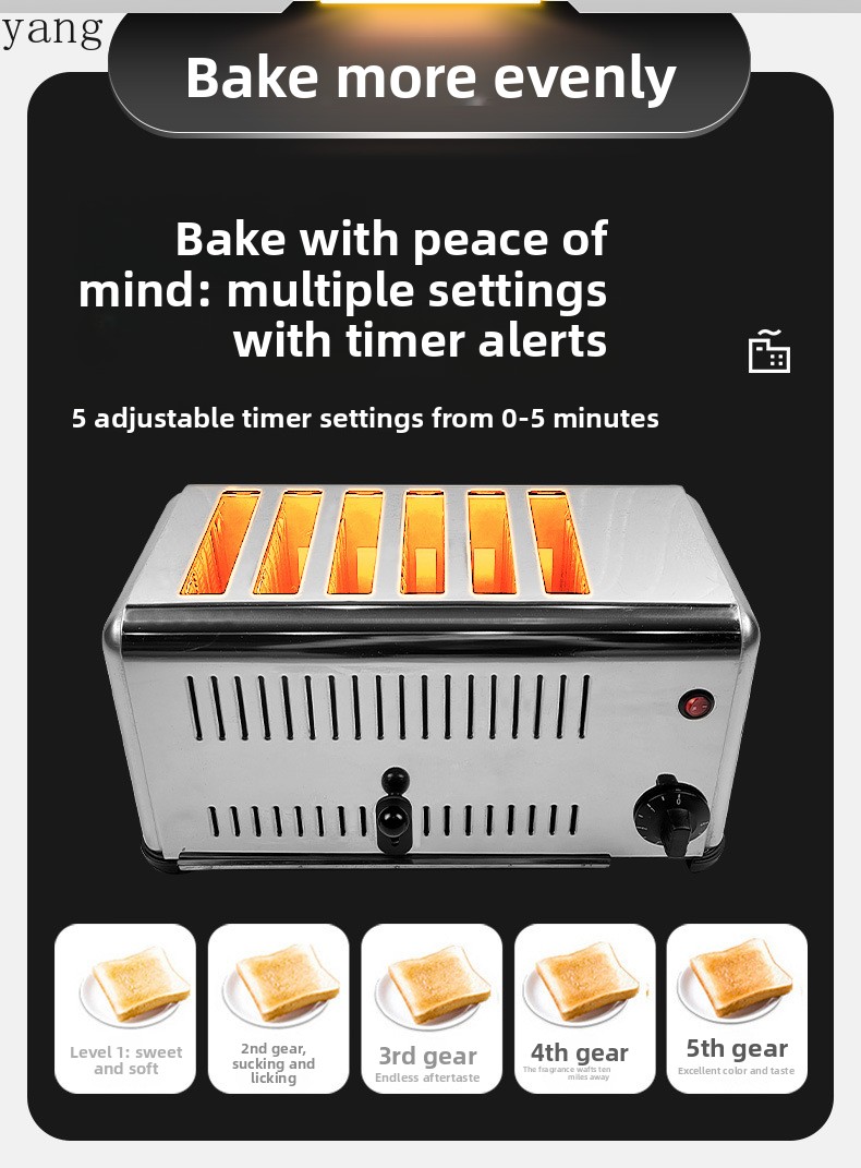 Tostadora comercial YJQ de cua - Toaster reseña y precio