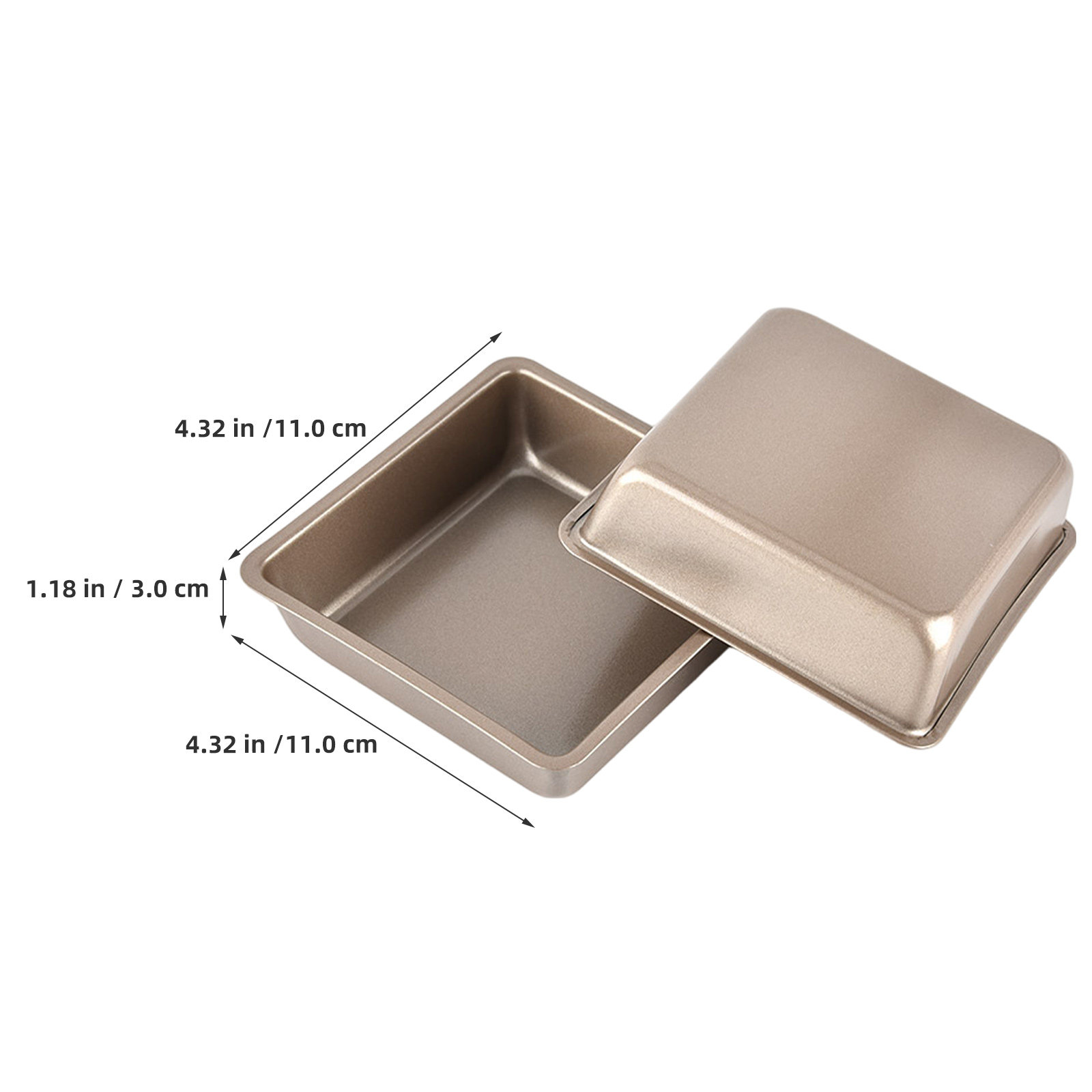4 moldes cuadrados antiadheren - Air Fryer reseña y precio